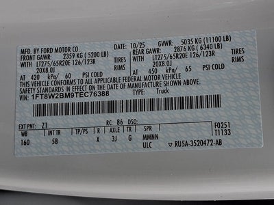 2026 Ford Super Duty F-250 SRW LARIAT