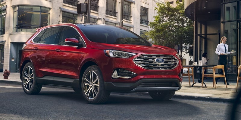 Red Certified Pre-Owned Ford Edge