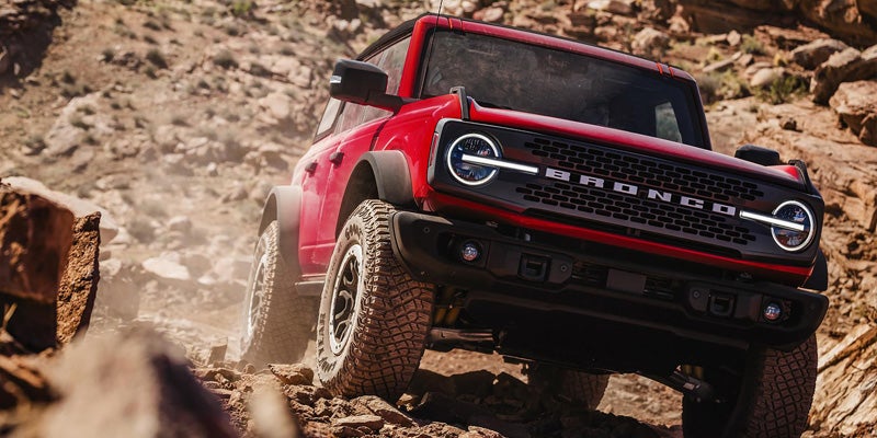 2026 Ford Bronco driving off-road